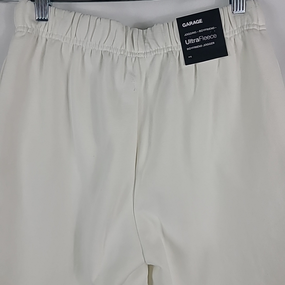 NEW Garage Women's UltraFleece Boyfriend Jogger Snow White Sweatpants Sz S $60 - Picture 6 of 7